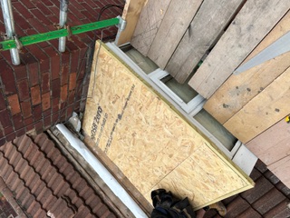 New fascia and soffit installation