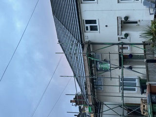 Full re-tile on scaffold